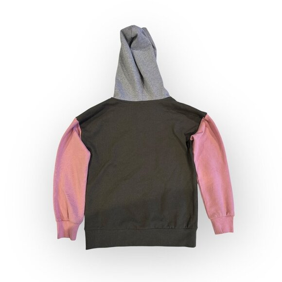 Treasure and Bond Color Block Hoodie Sweatshirt Zip Up Size Girls Medium 8/10 - Picture 3 of 14